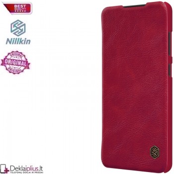 Odinis dėklas Nillkin qin serijos - raudonas (telefonams Samsung A72/A72 5G)